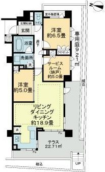 ライオンズ中野南台グリーンゲート  間取り