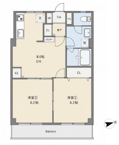 El　Clasico Ⅰ（エルクラシコ） 間取り図