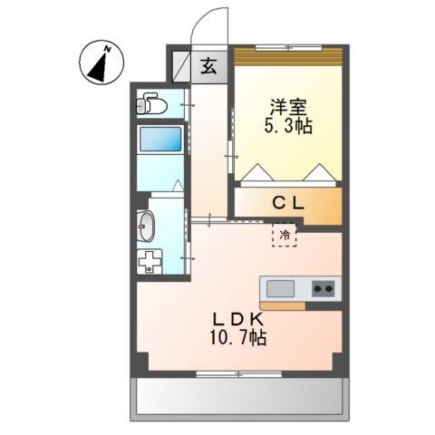 グランドパレス 202号室 間取り
