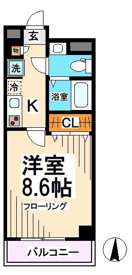 BPRレジデンス下高井戸  間取り
