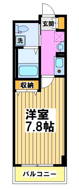 アンビックスつつじヶ丘　A棟 1312号室 間取り