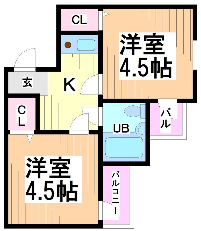 神奈川県川崎市多摩区中野島３丁目 間取り