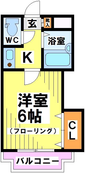 パストラルマンションＭ 201号室 間取り