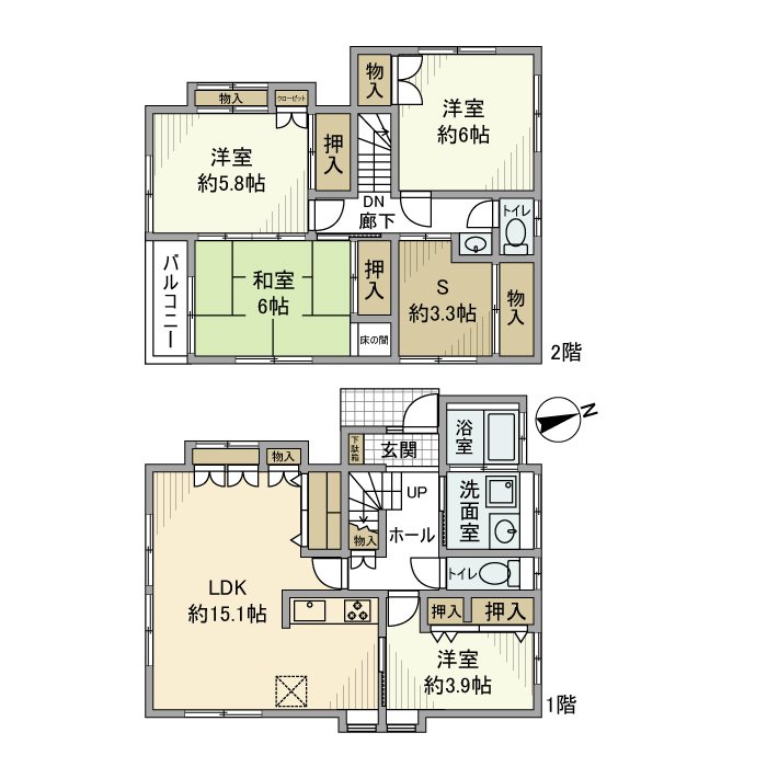 佐須町２丁目戸建 間取り