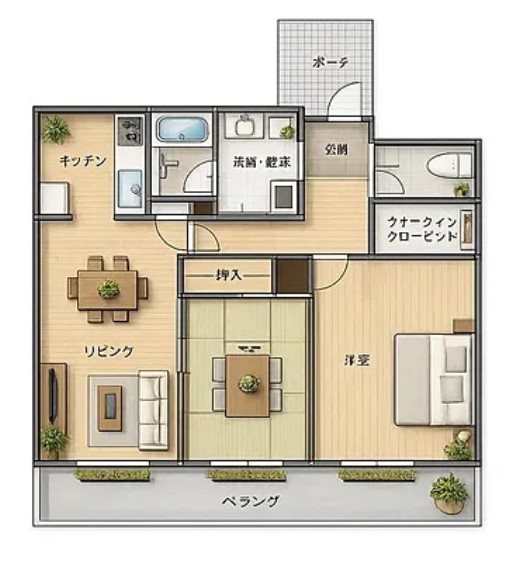 調布パークホームズ 間取り