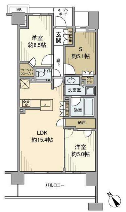 プラウドシティ仙川 300号室 間取り