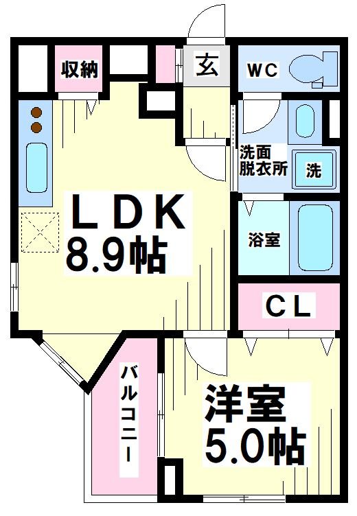 ドミール中野南台 間取り図