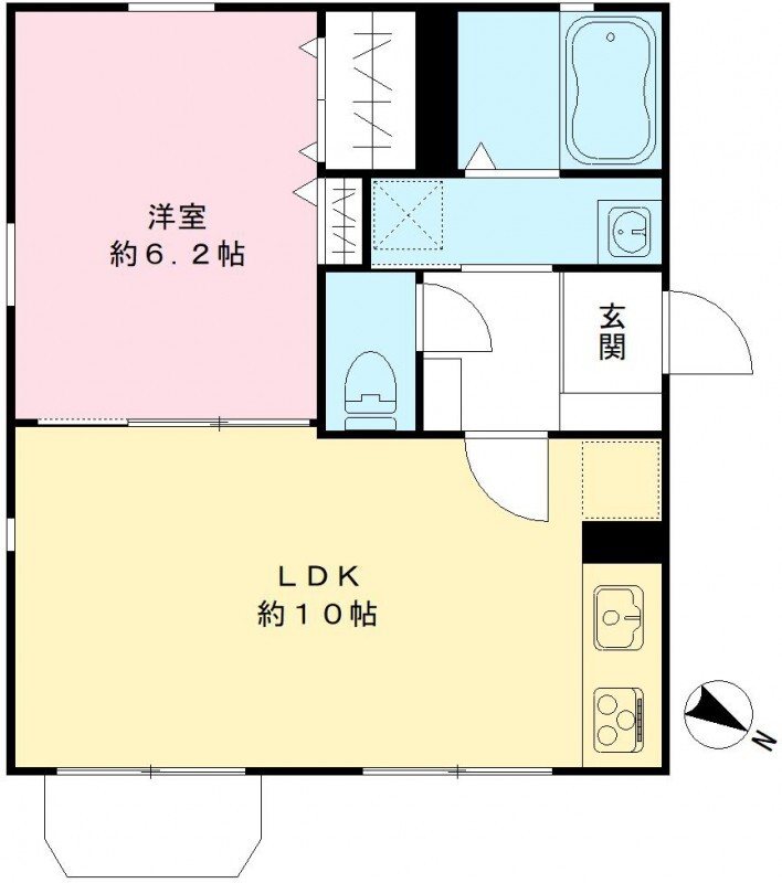 WHITE HOUSE（ホワイトハウス） 102号室 間取り