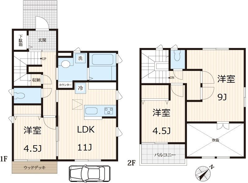 入間町貸家 間取り