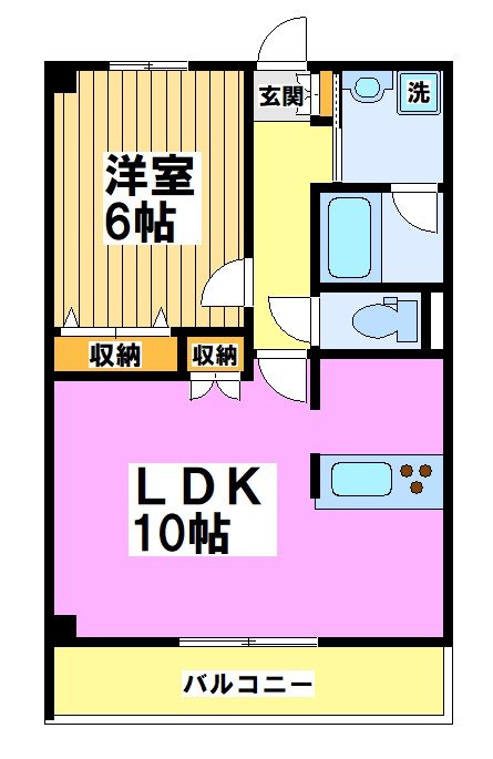 ヒューリックレジデンス調布柴崎 116号室 間取り