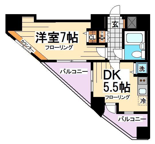 日神デュオステージ笹塚東館    間取り