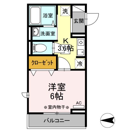 Confort yuuya（コンフォートユウヤ） 301号室 間取り