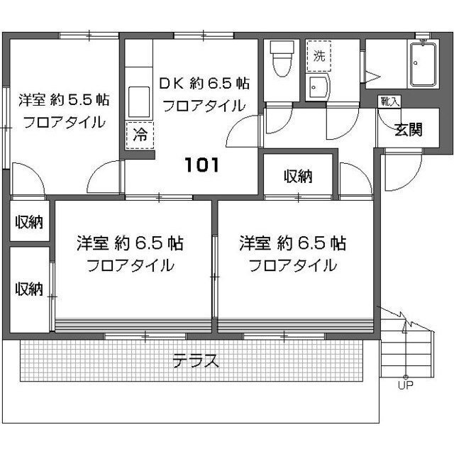 南台クリーンハイツA 間取り