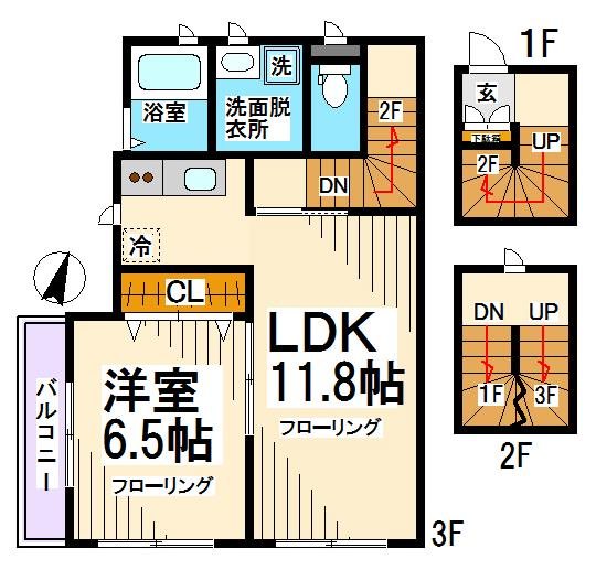 フレンドリー浜田山Ⅲ 間取り