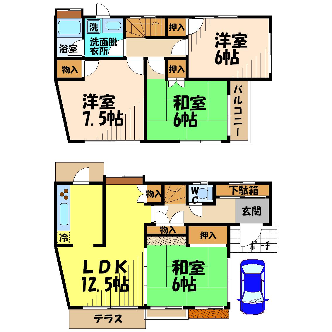 柴崎貸家 間取り