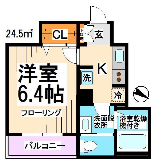 オアゾ明大前  間取り図