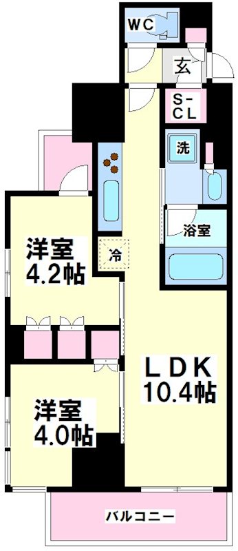 ワンルーフレジデンス中野南台 間取り図