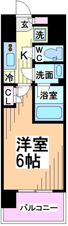 ラクラス幡ヶ谷 間取り図