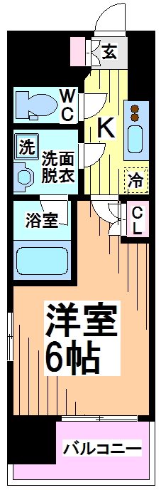 ラクラス幡ヶ谷 間取り図