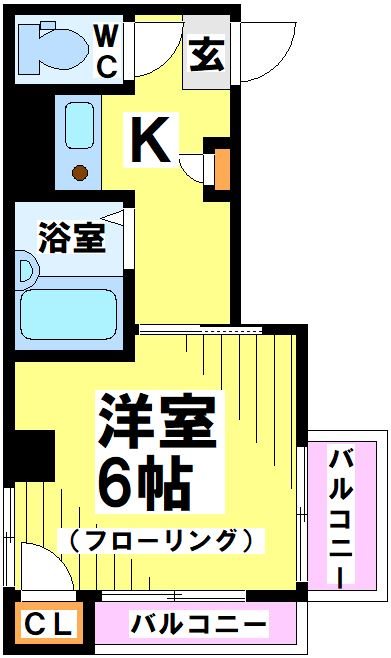 306号室 間取り