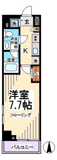 スカイコートパレス明大前   間取り