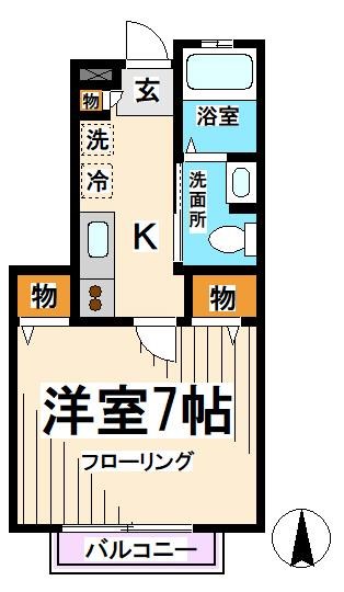 サンクレール  間取り