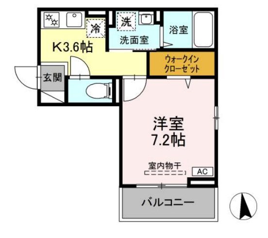 グリーンコーポⅡ 301号室 間取り