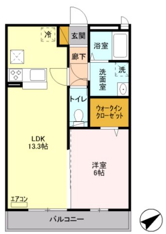Dブロック 103号室 間取り