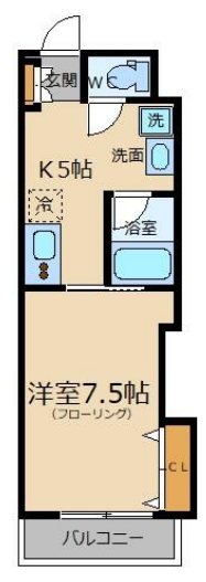 【サンパラッツオ伍番館】 103号室 間取り