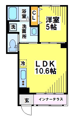 レオン 105号室 間取り