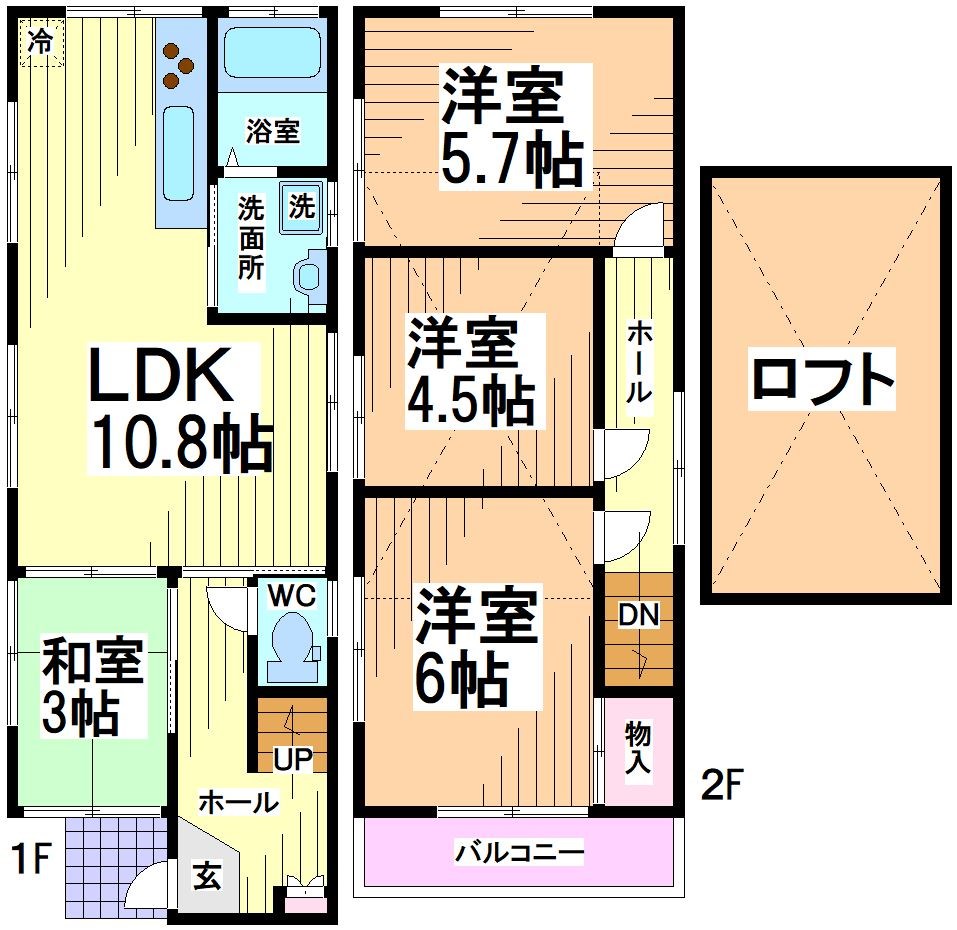 方南1丁目貸家　 間取り