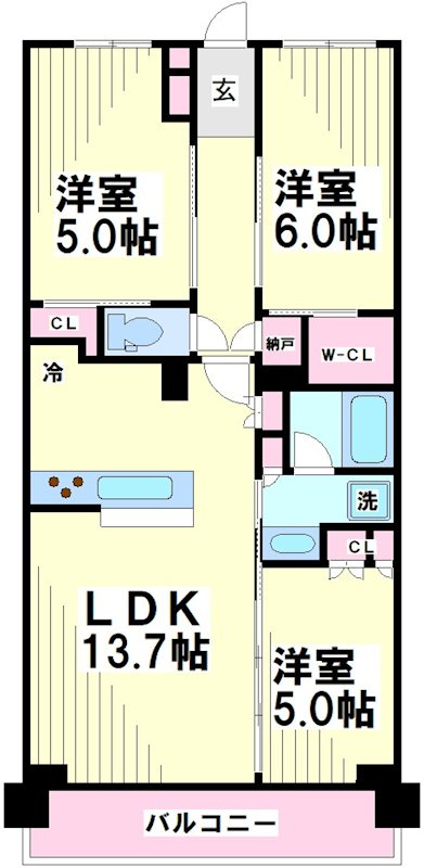 シティテラス杉並方南町サウス  間取り