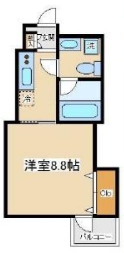 ウエスティ葵 102号室 間取り