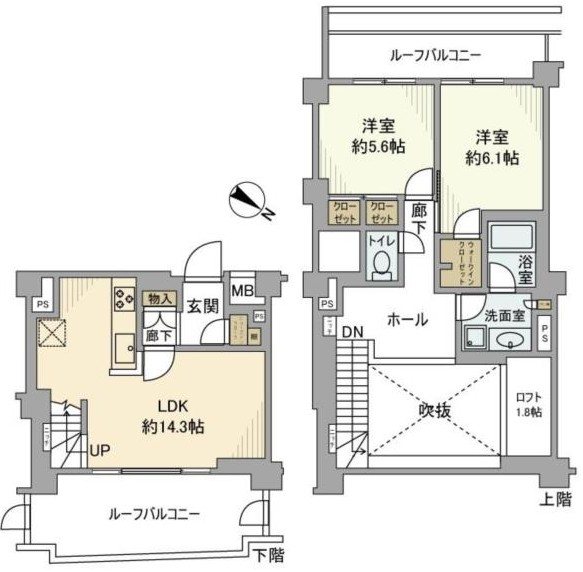イニシアイオ杉並和泉  間取り