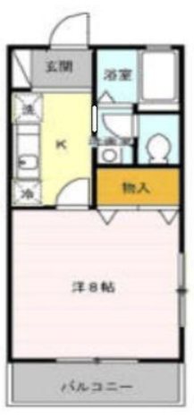 ボワ・フルール  A201号室 間取り