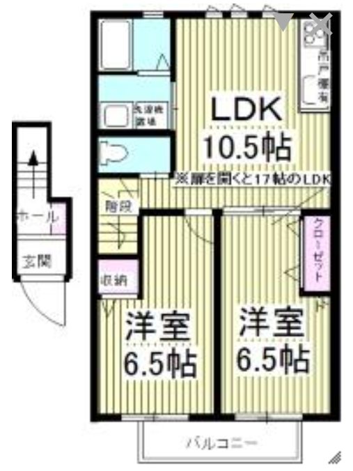 テラス リストーロ C号室 間取り