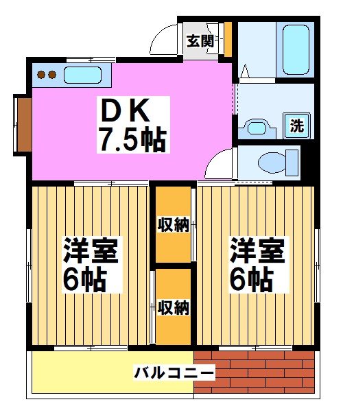 コーポクラミ2 間取り