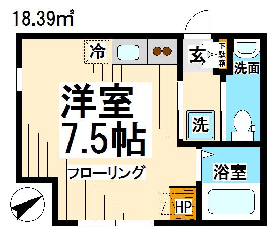 フラット八幡山 間取り