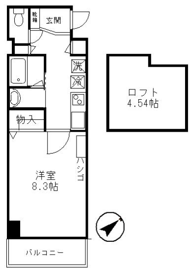 DOMUS(ドムス) 215号室 間取り