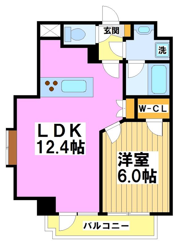 グラーレバイロイト 201号室 間取り