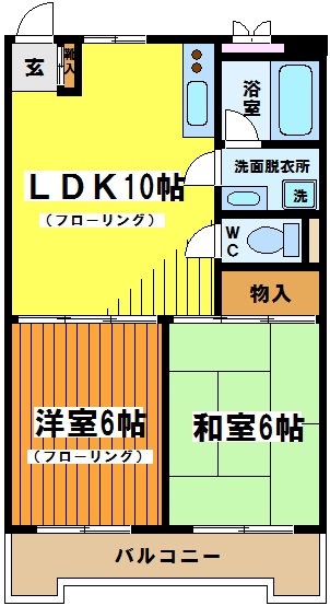モンターニュ国領 102号室 間取り