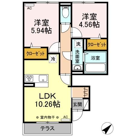 aise village 103号室 間取り
