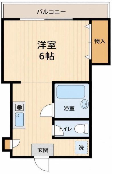 コートハウスＪ‐B棟 202号室 間取り