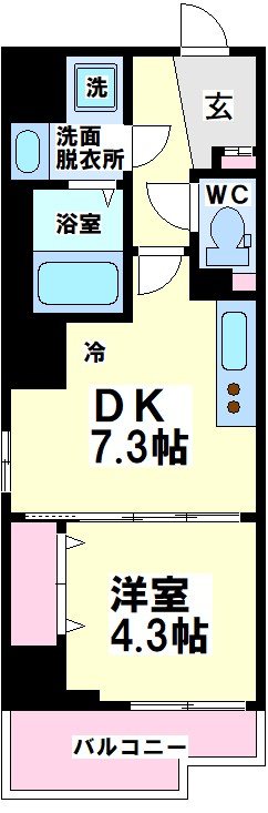 GENOVIA幡ヶ谷  間取り