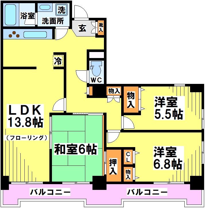 アルテサーノ調布 間取り