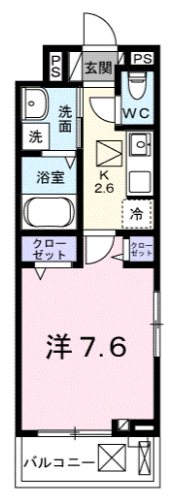 リヴィエールヴィラ神代 101号室 間取り
