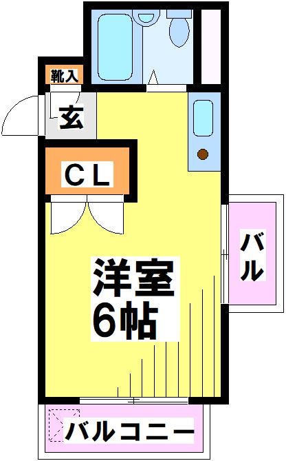 ハイムスリーエイト 307号室 間取り
