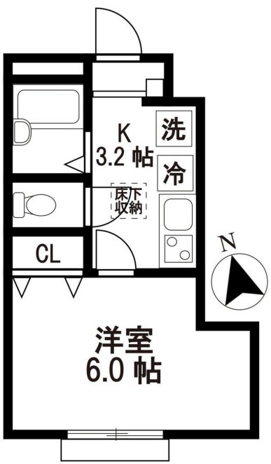 SHUKURA菊野台（シュクラキクノダイ） 107号室 間取り