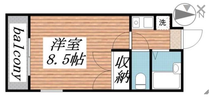 レジデンスISY 204号室 間取り