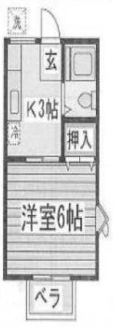 ドリーム仙川B棟 201号室 間取り